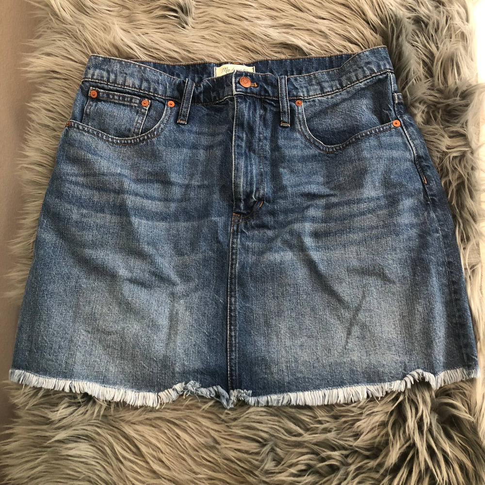 madewell denim skirt size 32